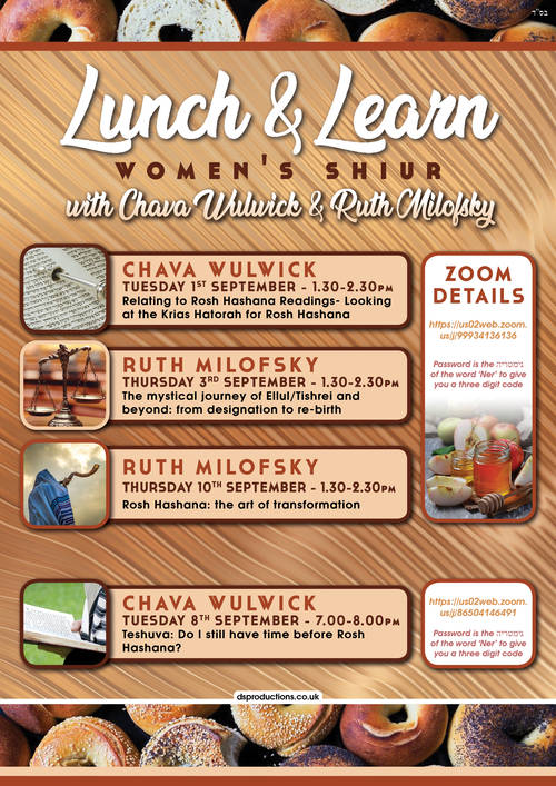 Banner Image for Lunch & Learn Women's Shiurim