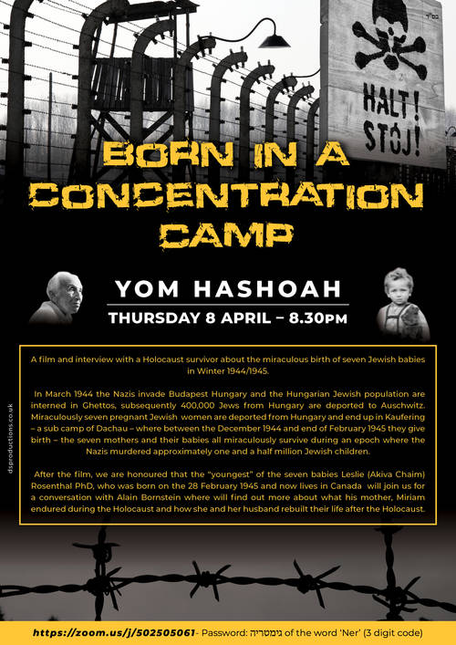 Banner Image for Yom Hashoa - Born in a Concentration Camp