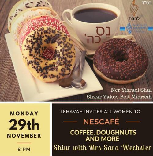 Banner Image for Lehavah - Chanukah evening with Mrs Sara Wechsler