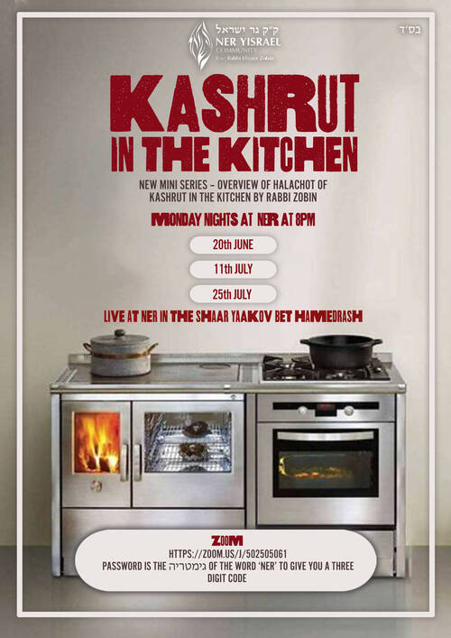 Banner Image for Kashrut in the Kitchen - given by Rabbi Zobin
