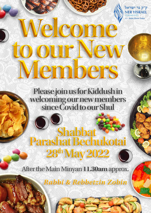 Banner Image for New Members' Welcome Kiddush