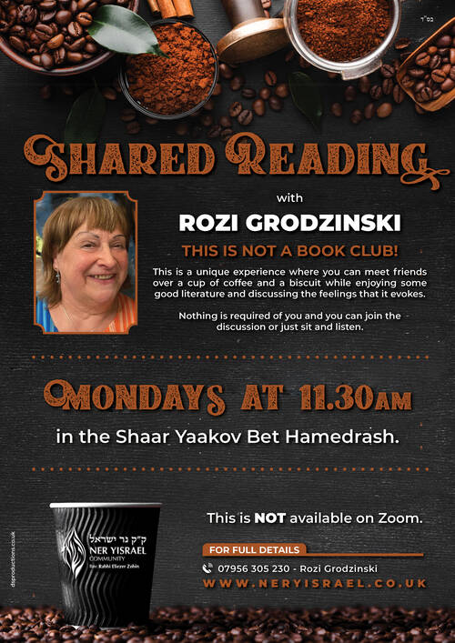 Banner Image for Shared Reading with Rozi Grodzinski @ Ner Yisrael