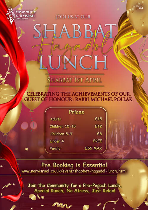 Banner Image for Shabbat Hagadol Lunch